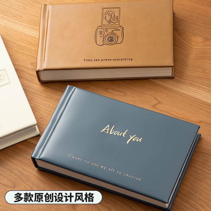 聚册拍立得相册可写字不爆本3寸收纳册富士mini相册三寸相纸照片