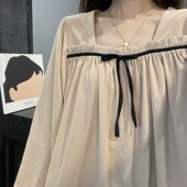 睡衣女秋冬季 家居服套 可外穿网红卡其春秋大X码 德绒2024新款 长袖