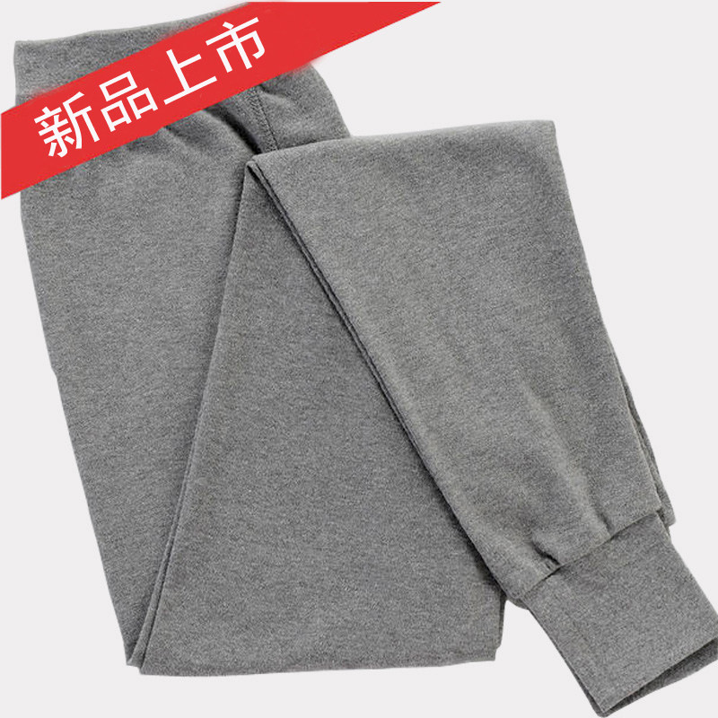 秋裤男单件加肥加大码衬裤t棉裤线裤保暖裤打底裤棉薄款纯青中老