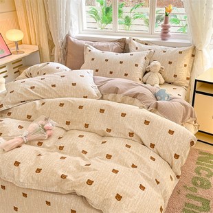 一米八乘两米被套180x200cm四件套全棉纯棉1米82米被罩V1.8x2.0