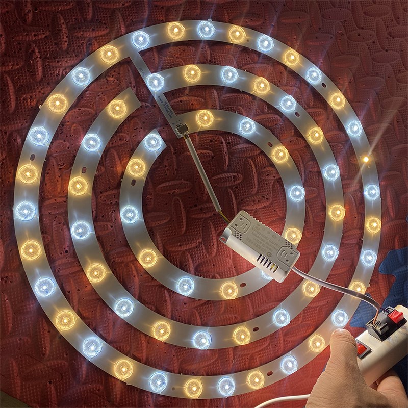 LED光源灯芯云朵灯条全光谱护眼灯管18瓦36瓦48瓦吸顶灯改造灯板