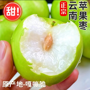 云南西双版纳苹果枣当季新鲜水果脆甜牛奶枣大青枣5斤大果整箱