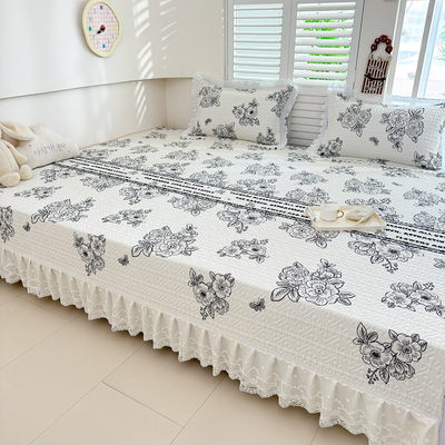 可定做纯棉榻榻米床盖防滑床单四季通用夹棉炕罩农村大炕专用炕盖