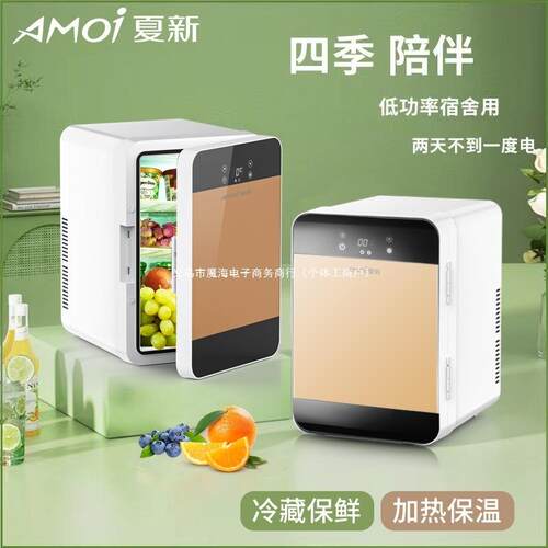 迷你小冰箱载小型家用宿舍办公室学生母乳车家两用冷藏单人用冷冻