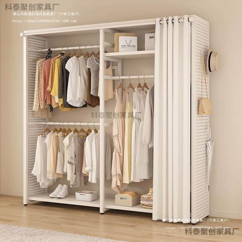 卧室衣架衣帽架简易衣帽间衣架入户门挂衣架小型挂衣架出租房衣架