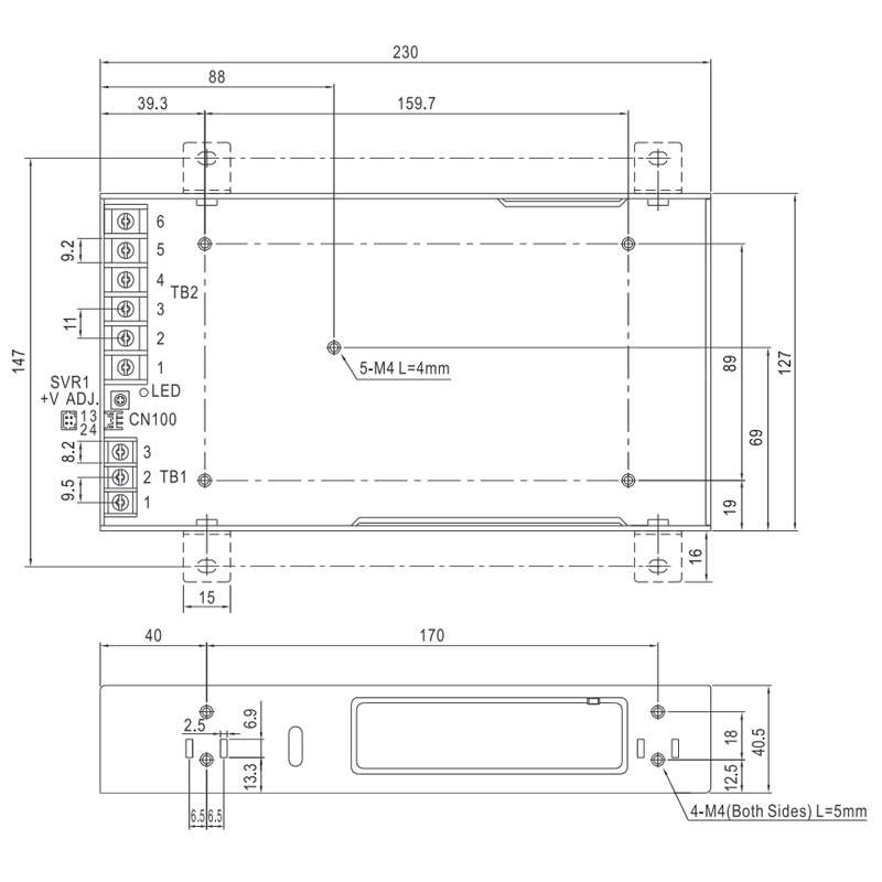 明纬RSP-500-24V/48V/12V/27V薄500W5V/15V/3.3V替SP-500开关电源