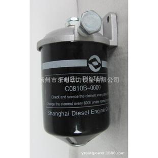 6135G128柴油发电机组燃油滤清器总成C0810B 0000柴油滤芯柴油格