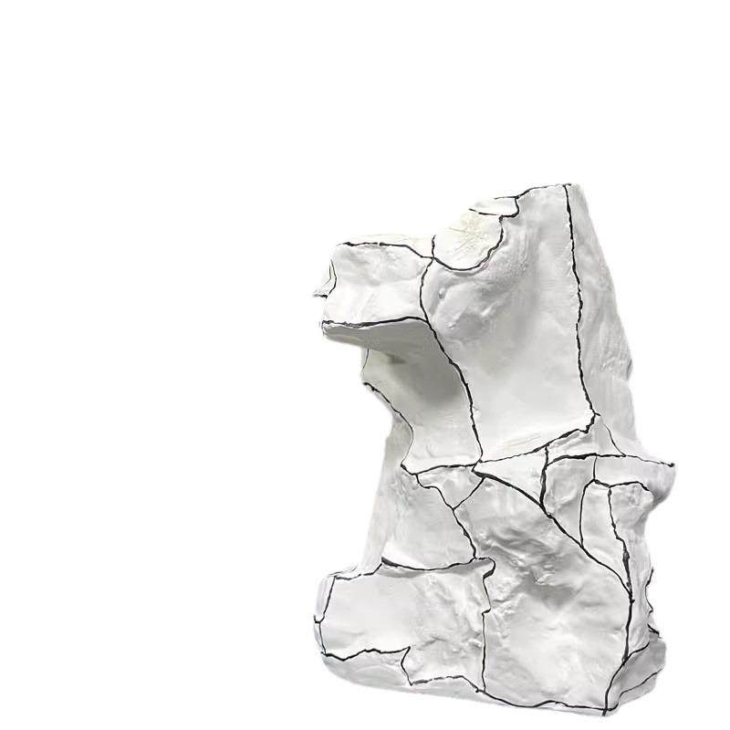 现代极简轻奢几何白色线条花器造型花瓶艺书房桌面家居装饰品摆件,畜牧/养殖物资,畜牧/养殖器械,淘宝优惠券,粉丝福利购,淘宝优惠卷