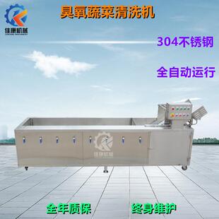 现货销售宝塔菜清洗机不锈钢臭氧气泡洗菜设备草石蚕地环清洗机