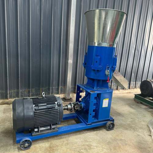 新款压轮转盘不转饲料颗粒机牛羊鸡鸭饲料颗粒机家禽饲料制粒机