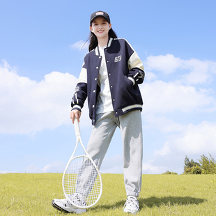 初中生春装外套装卫衣少女15岁休闲上衣加厚棒球服高中学生学院风