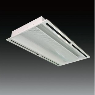 冷暖出风空调灯带格栅网ledt8T5明装吊顶日光办公灯盘天花组合灯