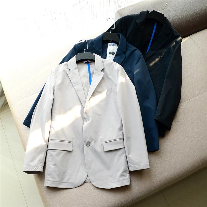 日单薄款单西外套男士两粒扣速干薄款春夏青年帅气商务休闲小西服