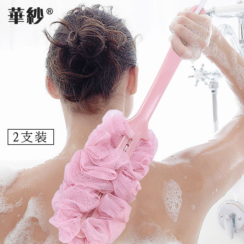 日式长柄浴擦浴花洗澡洗浴用品成人搓泥去污搓澡巾搓背神器沐浴刷