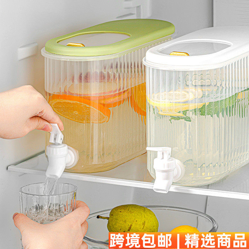 家用冰箱冷水壶带龙头大容量耐高温凉杯水果茶冷饮果汁可乐桶容器