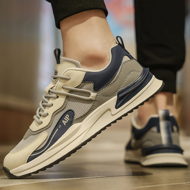 老爹鞋冬a季男鞋透气薄款2023新款男款休闲鞋子男士网面运动鞋夏