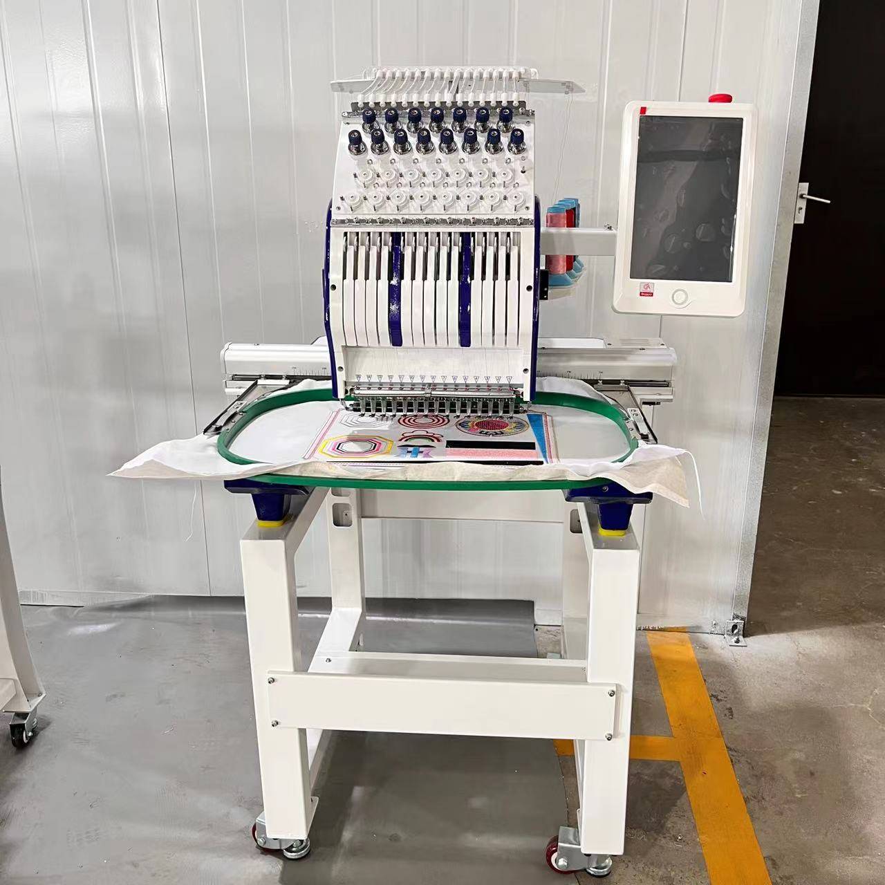 1501叶氏2025 新款家用马头机电脑绣花机单头15针家用工业刺绣机