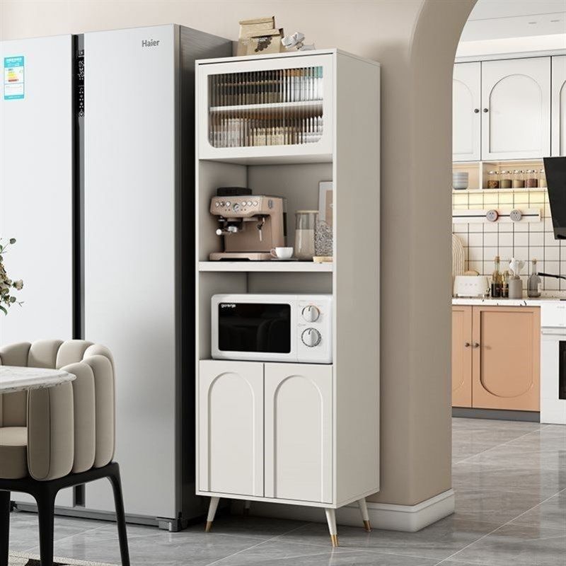 法式岩板餐柜一体靠墙高柜简约小户型窄厨房碗筷收纳柜微波炉柜,商业/办公家具,办公茶水柜,淘宝优惠券,粉丝福利购,淘宝优惠卷
