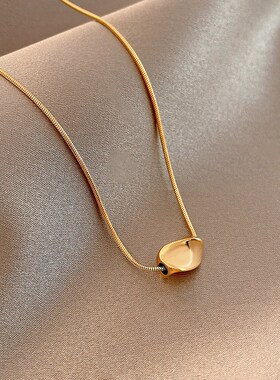 几何项链女夏小众设计感轻奢简约气质锁骨链2022年新款吊坠配饰