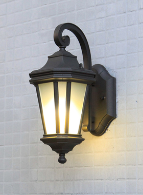 户外防水壁灯欧式lLED简约大门室外墙庭院壁灯花园围墙阳台过道灯