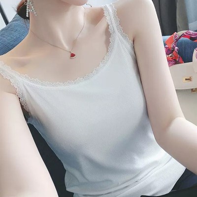 2024春秋女西装外套女内搭蕾丝花边吊带背心女修身显瘦打底衫上衣