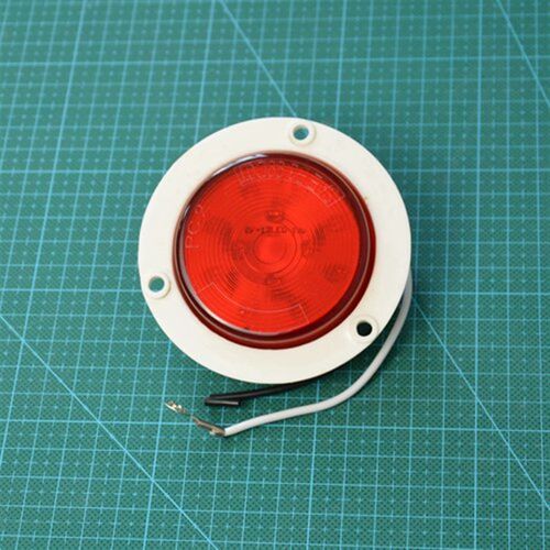 LED灯2.5英寸12V标志灯圆形内置法兰指示/信号灯 究其科技