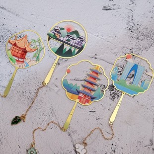 苏州金属书签中国风古典文艺创意礼品寒山寺文创园林旅游纪念品