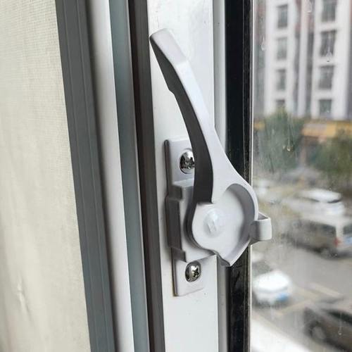 828月牙锁推拉门老式配件门窗铝合金固定塑钢窗窗户锁移门锁锁扣