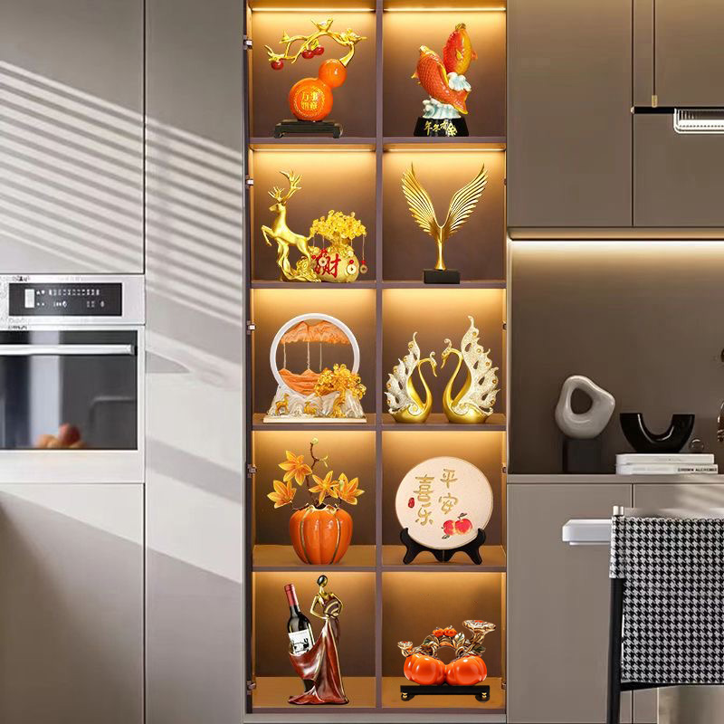 新中式高档套装家居酒柜摆v件客厅电视柜轻奢风办公室玄关装饰品