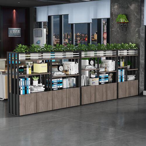 办公室屏风隔断柜墙置物架绿植花槽架书柜餐厅铁艺玄关围栅栏餐饮