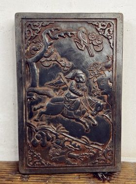 加厚款王家大院非遗金石传拓砖雕刻飞马报喜文创礼品研学拓片刻板