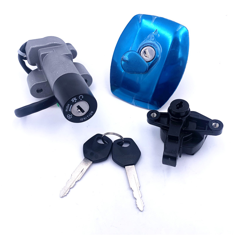 适用国三钻豹eHJ125K-A/2A/3A套锁电门锁点火开关坐垫电源锁油箱