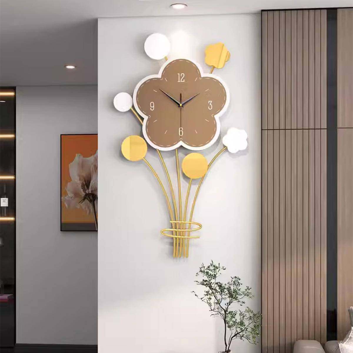 新款静音客厅钟表挂钟简约现代网红家用时尚装饰餐厅时钟挂墙创意