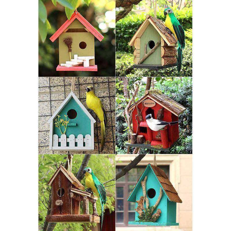 鸟窝花园庭院园艺户外景观实木阳台院子布置装饰摆件鸟屋,节庆用品/礼品,新娘配件,淘宝优惠券,粉丝福利购,淘宝优惠卷