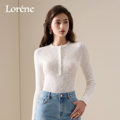 Lorene针织衫亚麻打底衫女