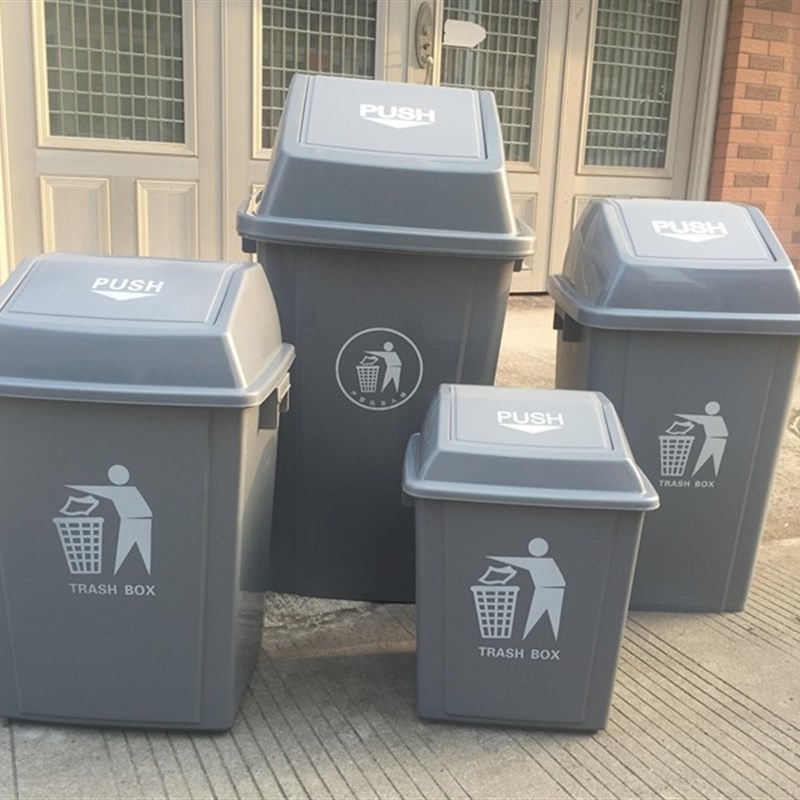 无盖正方形垃圾桶商用大t容量大号厨房厨余带盖垃圾箱家用餐饮柜