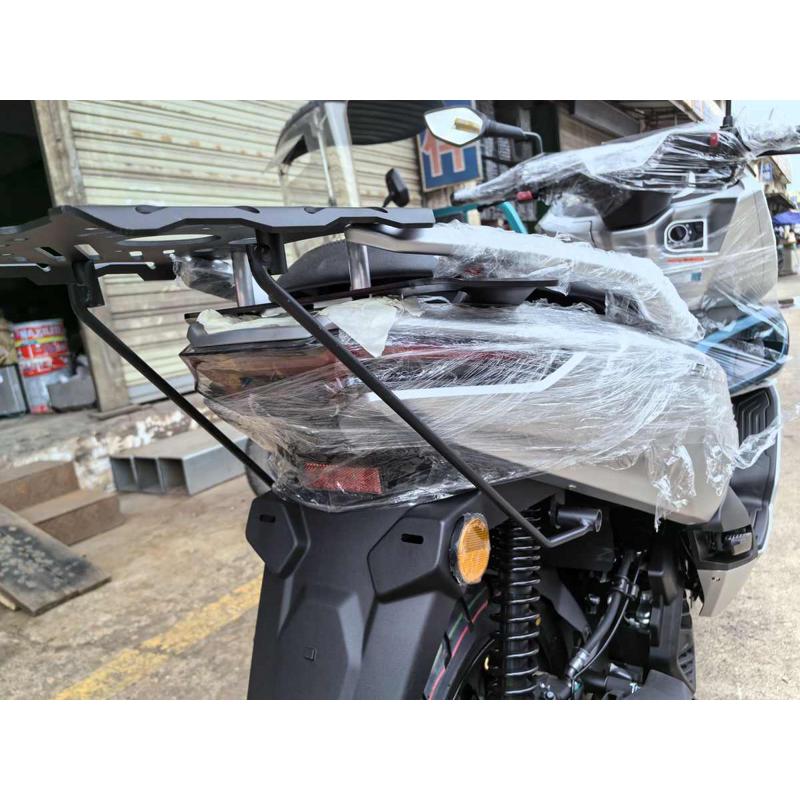 春风踏板车改装件 150SC 加强后货架 折叠靠背 尾箱架. 普通靠背