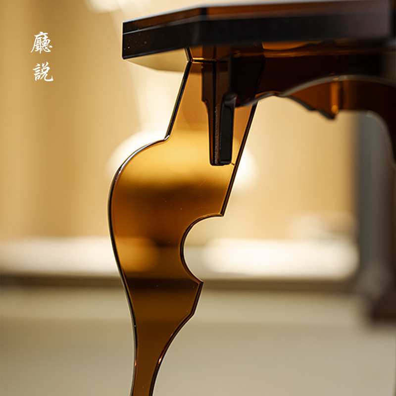新中式茶家具仿古茶几亚克力李朝桌整装复古茶桌茶空间陈列茶道具