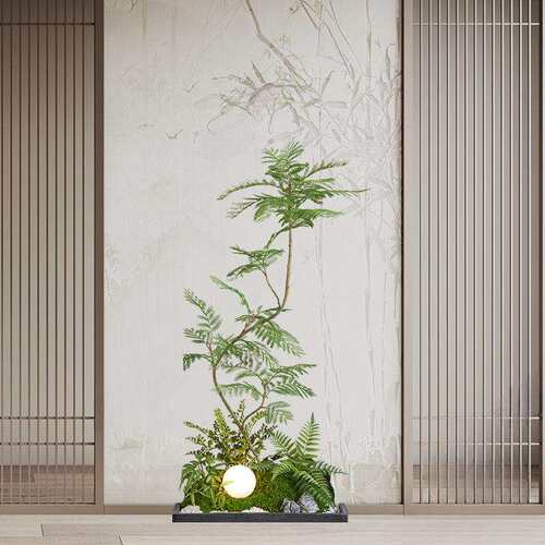 仿真绿植高端轻奢装饰落地摆件狭窄空间过道阳台楼梯下室内外造景