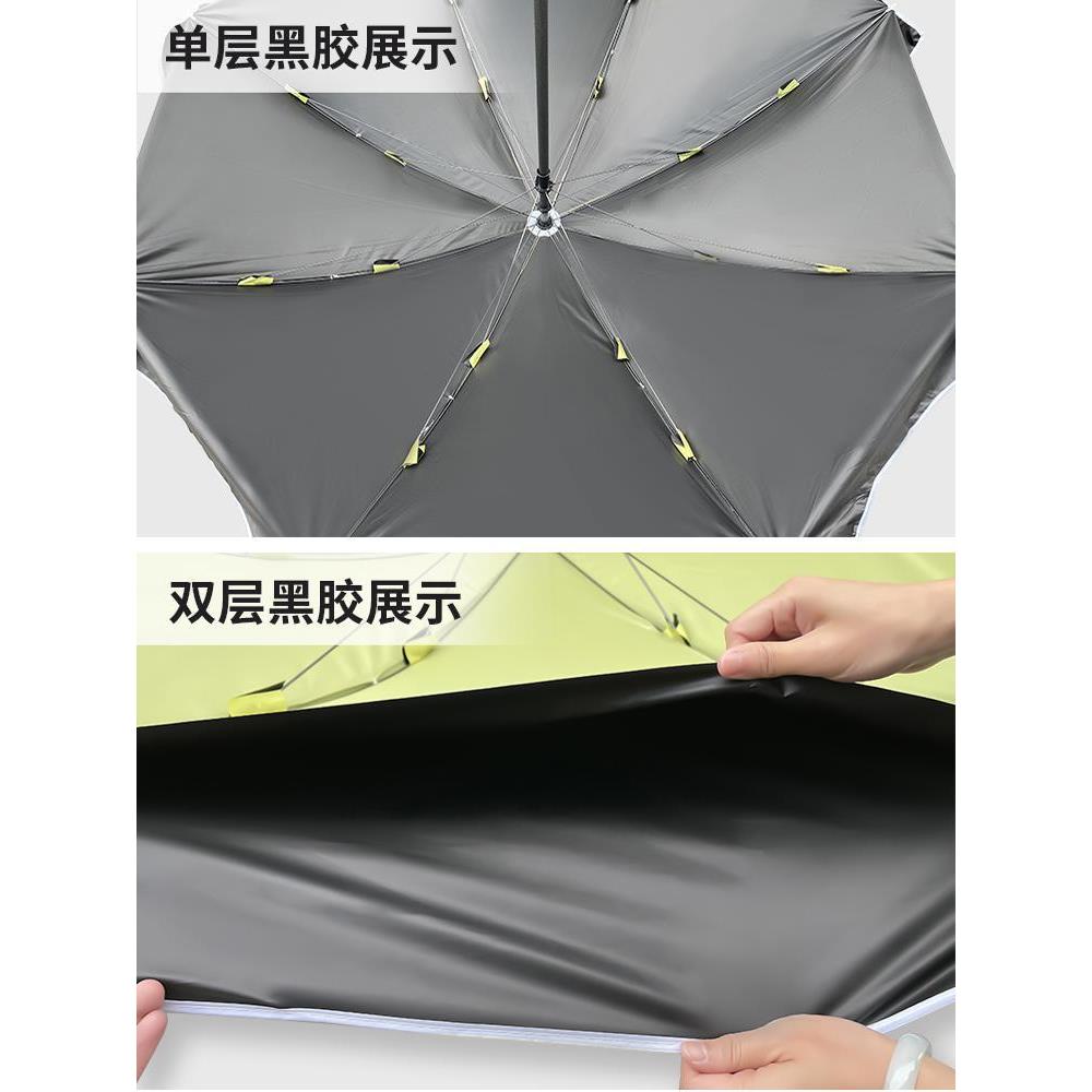 摆摊伞雨伞大伞户外小型遮阳伞折叠伞大型庭院伞太阳伞黑胶伞