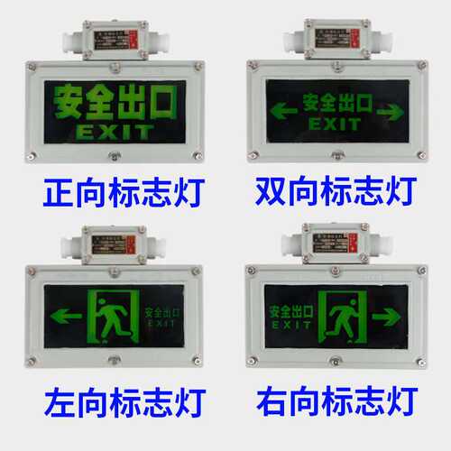 防爆应急灯BCJ防爆标志灯双面防爆安全出口疏散指示双头两用灯