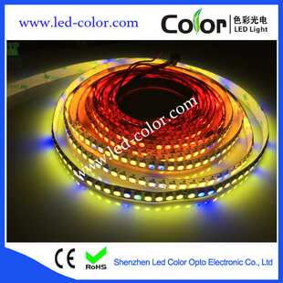 四合一内置IC编程SK6812RGBW 全彩144灯幻彩灯带灯条跑马灯像素灯