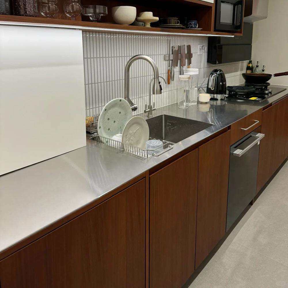 简约轻奢不锈钢5mm实心橱柜水槽一体焊接台面耐刮花餐桌吧台桌面,鲜花速递/花卉仿真/绿植园艺,割草机/草坪机,淘宝优惠券,粉丝福利购,淘宝优惠卷