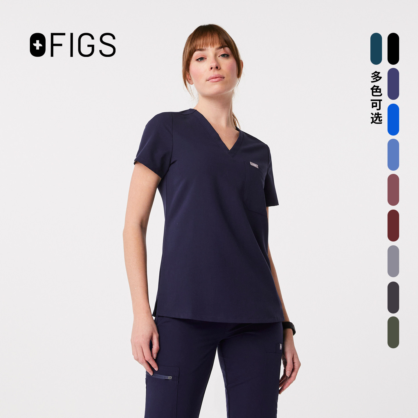 FIGS CATARINA 女士 速干抗菌刷手服 口腔 医生工作洗手服上衣