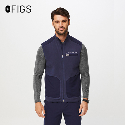 FIGS FLEECE VEST 男士摇粒绒保暖马甲 牙科 医生日常通勤 工作服