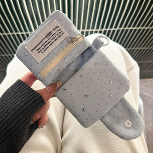 星星卡包2026年新款 零钱包随身便携韩系证件包多卡位收纳包女 韩版