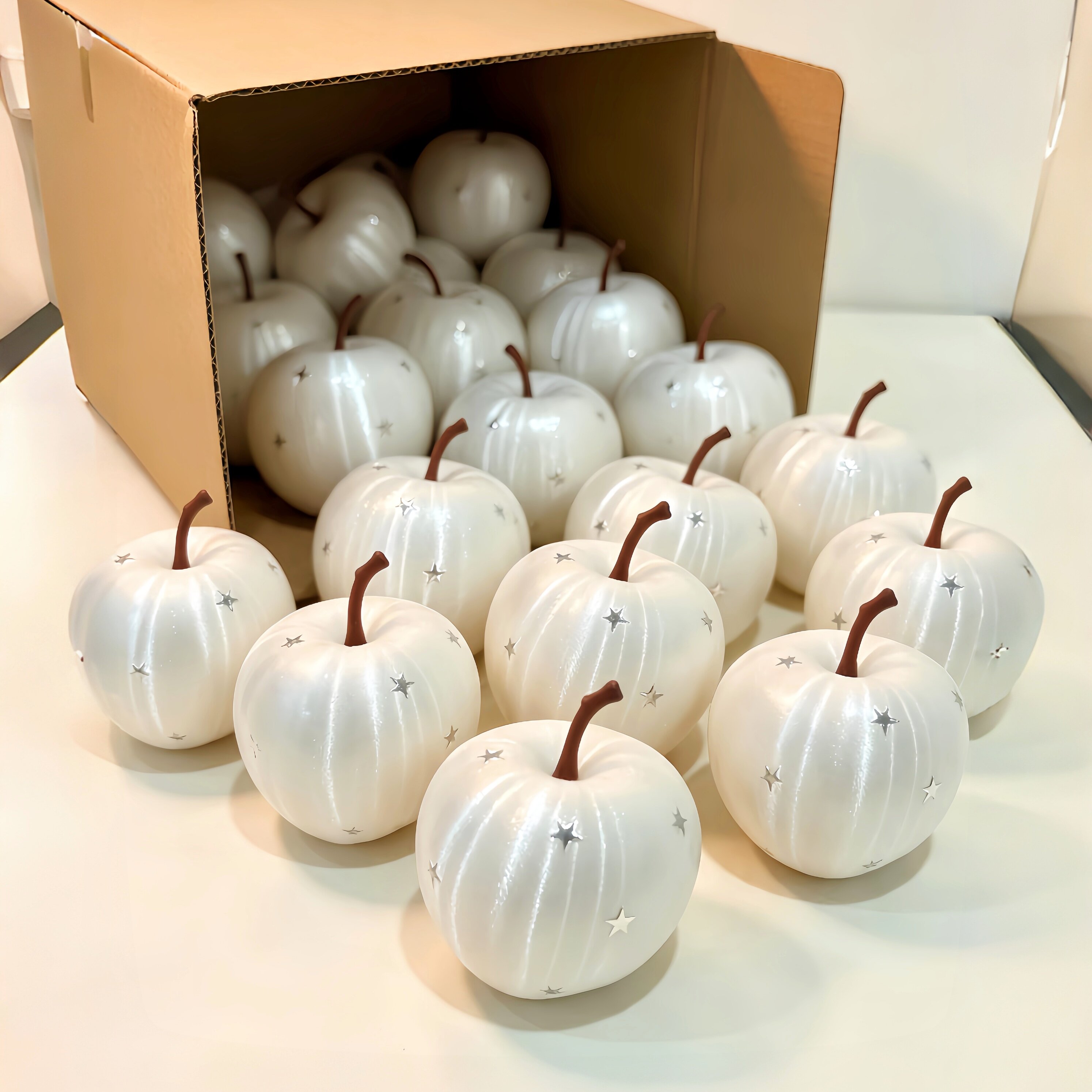 星星苹果挂件简约高级感钥匙扣3D打印高颜值包包配饰创意车载挂饰