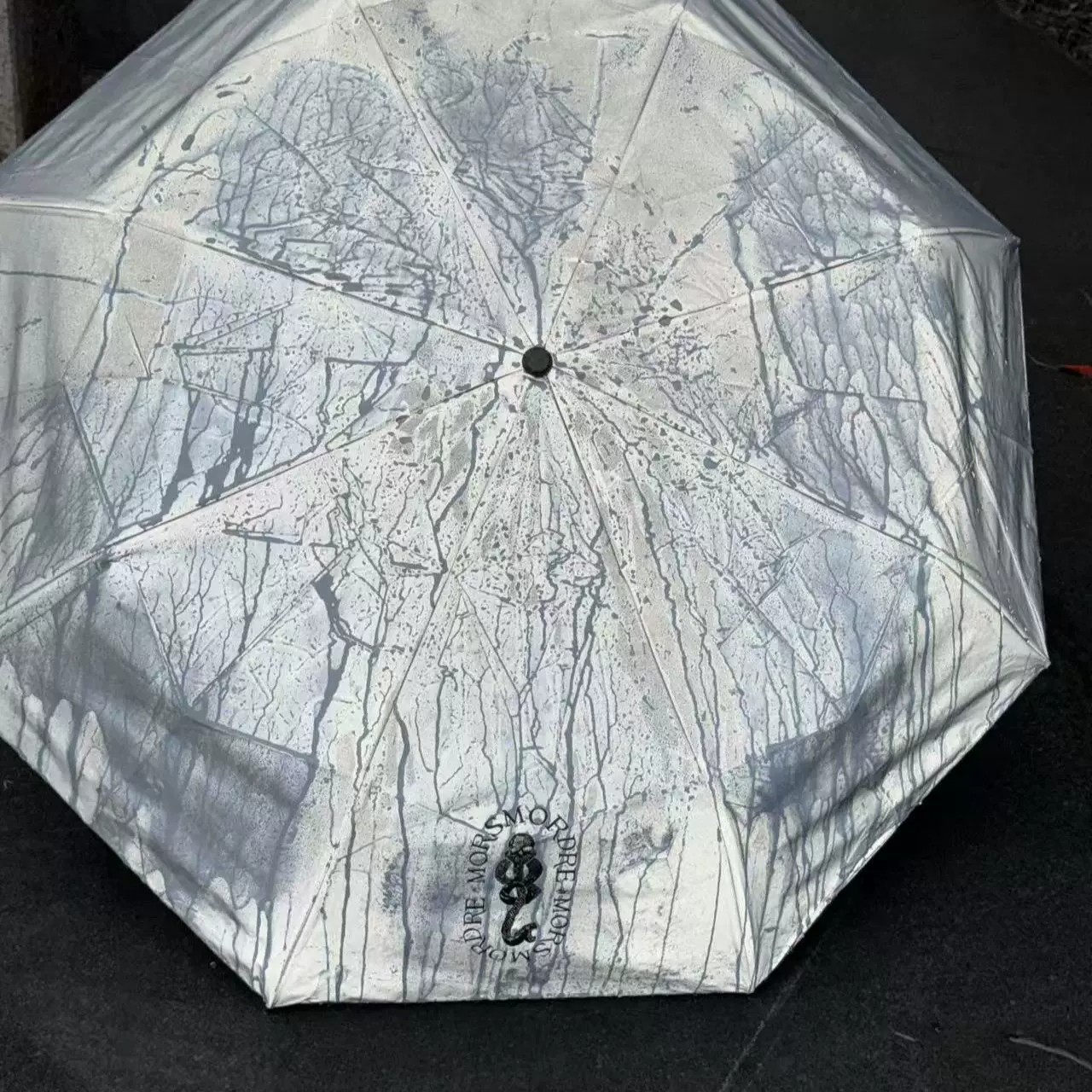哈利波特限定斯莱特林食死徒镭射反光遇水显色晴雨两用便携雨伞