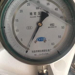 阳泉市精仪密仪表厂耐震精密压力表0.4级YBN150 0-60MPA