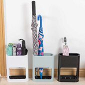 简约长短款 雨伞收纳桶架 接水盘 创意伞架 长短柄通用立式 四卡位